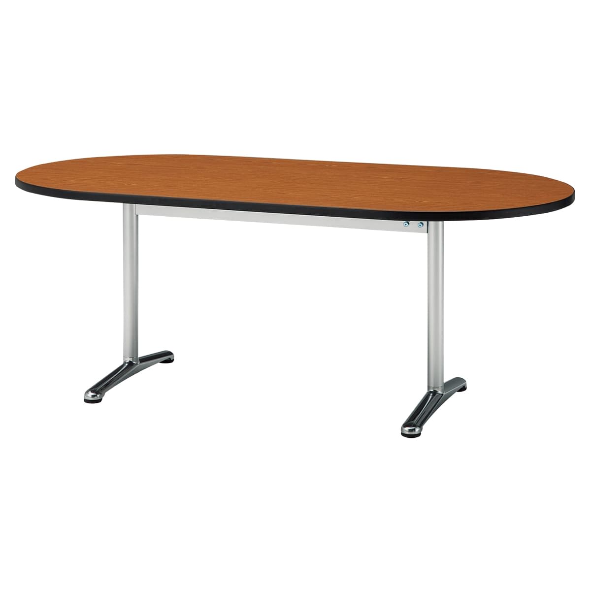 TOKIO ミーティングテーブル 角脚棚付 1500×750mm ローズ ローズ ( TD-1575TK RO ) TOKIO ミーティングテーブル 角脚棚付 1500×750mm チーク チーク