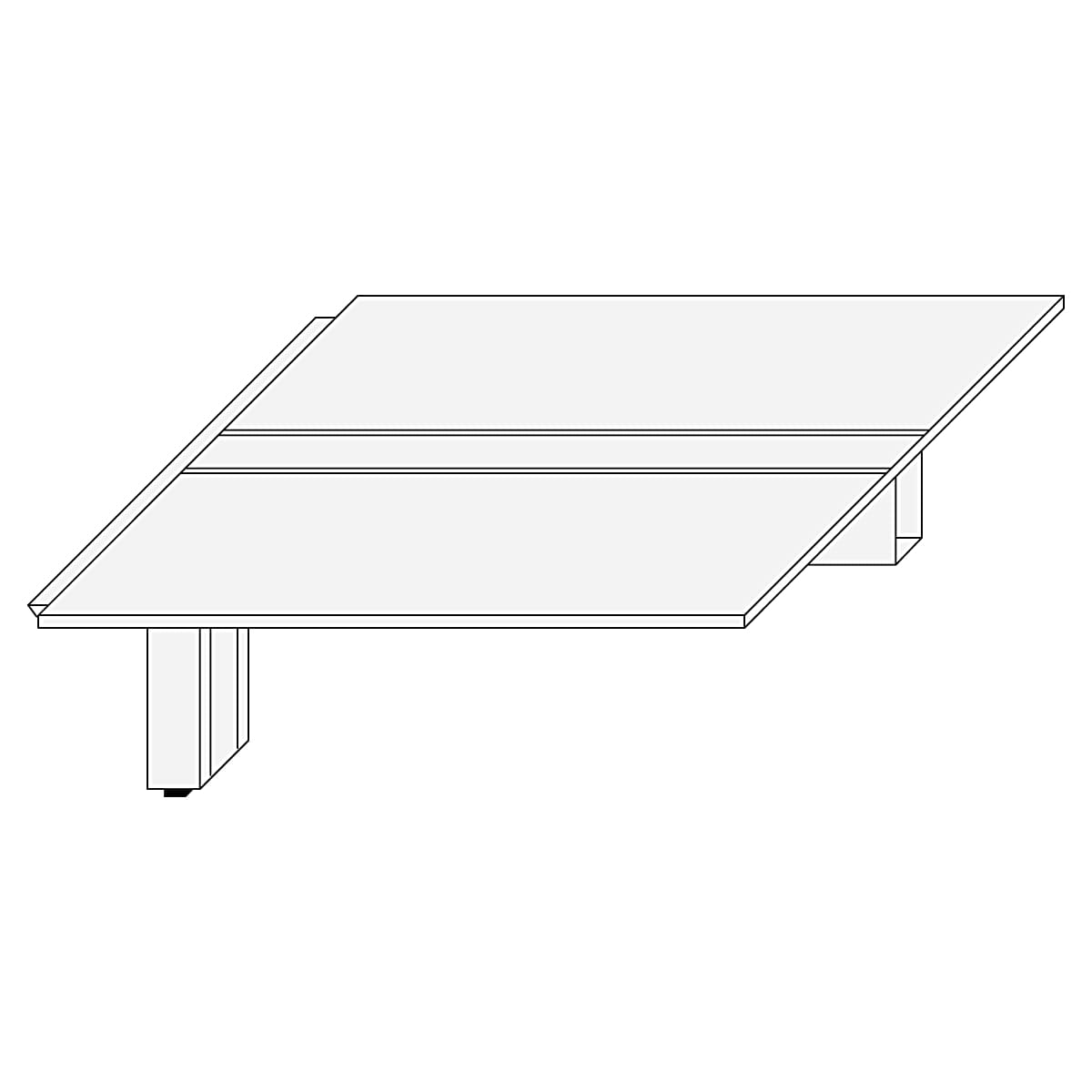 FFNL オフィスデスク 増連ユニット-画像1