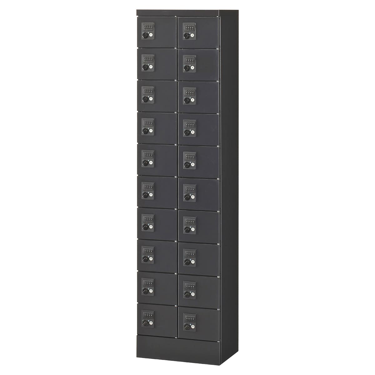 FKLKK-20 2列10段 20人用 ブラックサテン-画像1