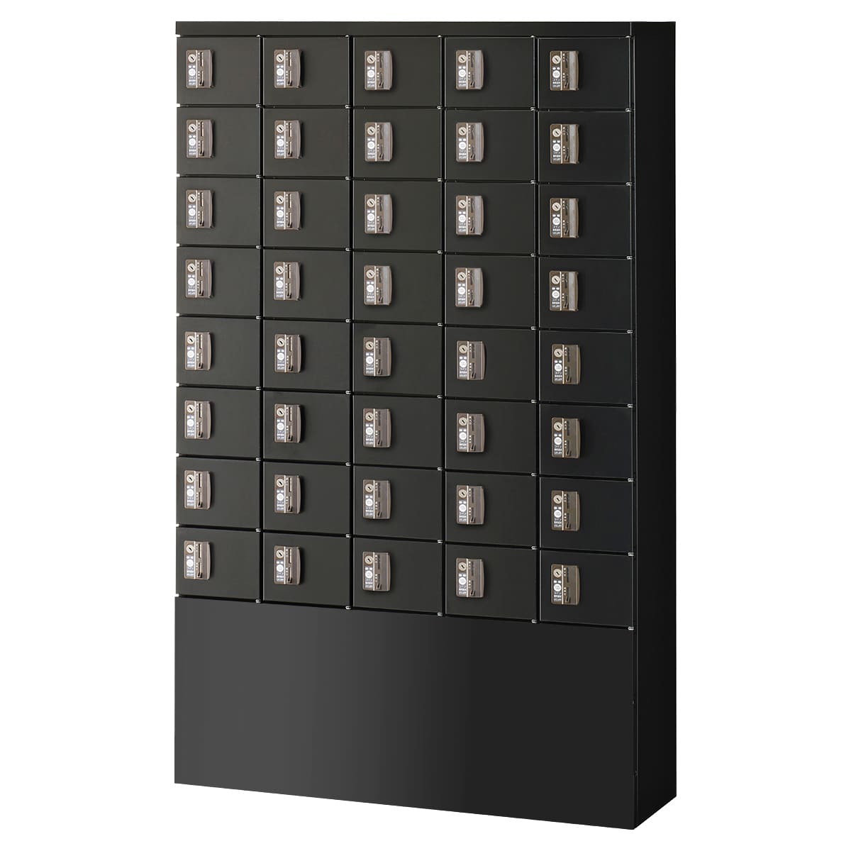 FKLKK-S40 薄型 5列8段 40人用 ブラックサテン-画像1