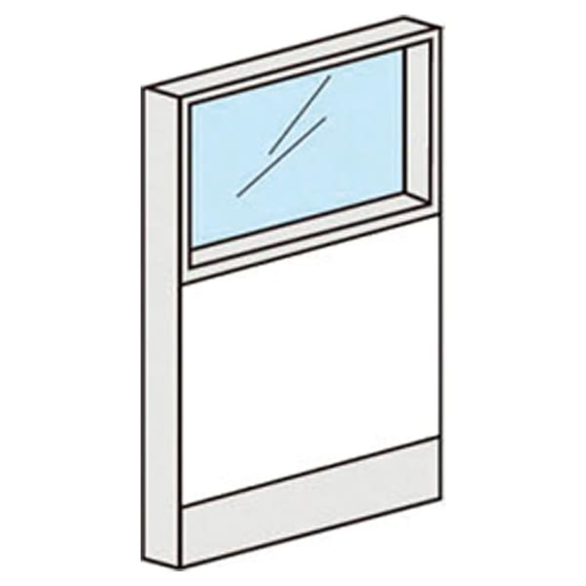 FLPX 直線上部ガラスパネル（スチールタイプ）-画像1