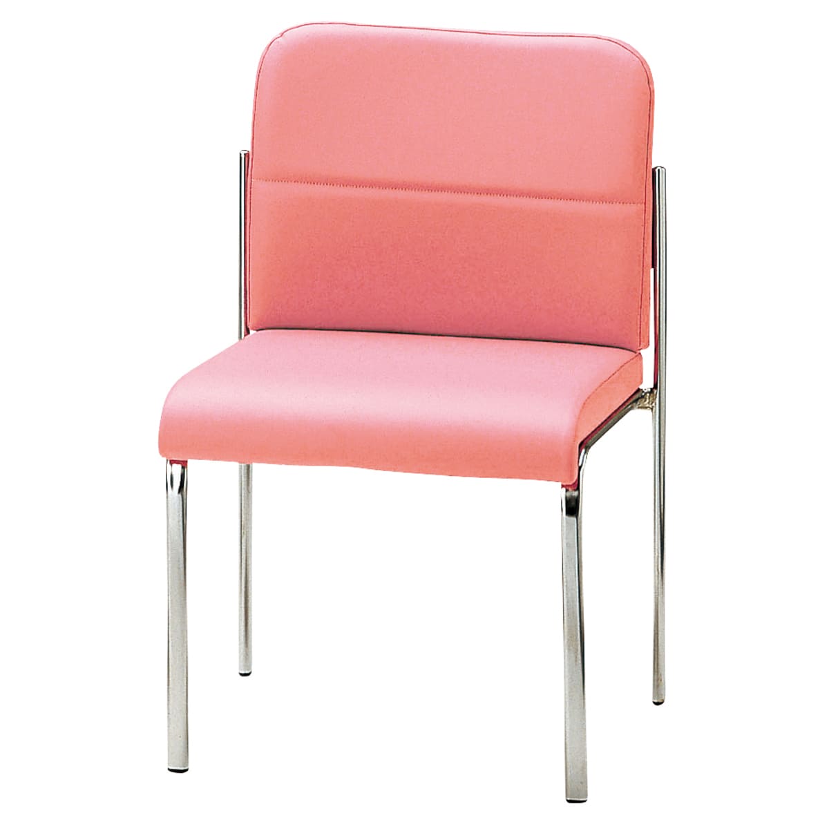 ナイキ 会議用チェアー ループ脚 E127-RPI ナイキ⁄NAIKI 会議用チェアー ループ脚タイプ ローズピンク E127-RPI