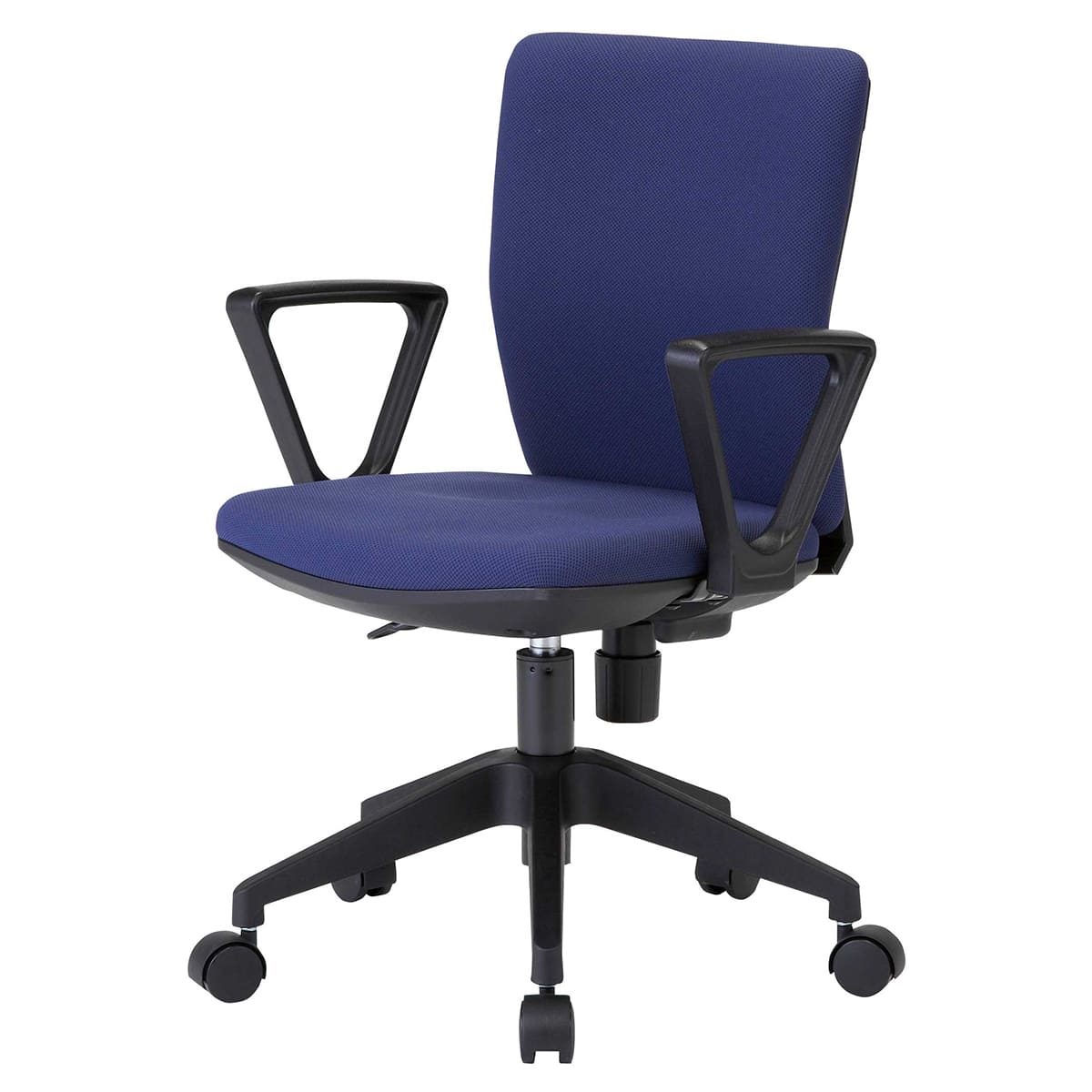 藤沢工業 オフィスチェア 肘なし ネイビー FST-77-NV 1脚 組立品