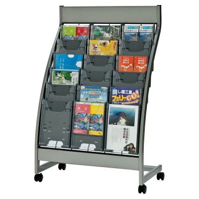 PSL-C306-GR A4判3列6段 パンフレットスタンド