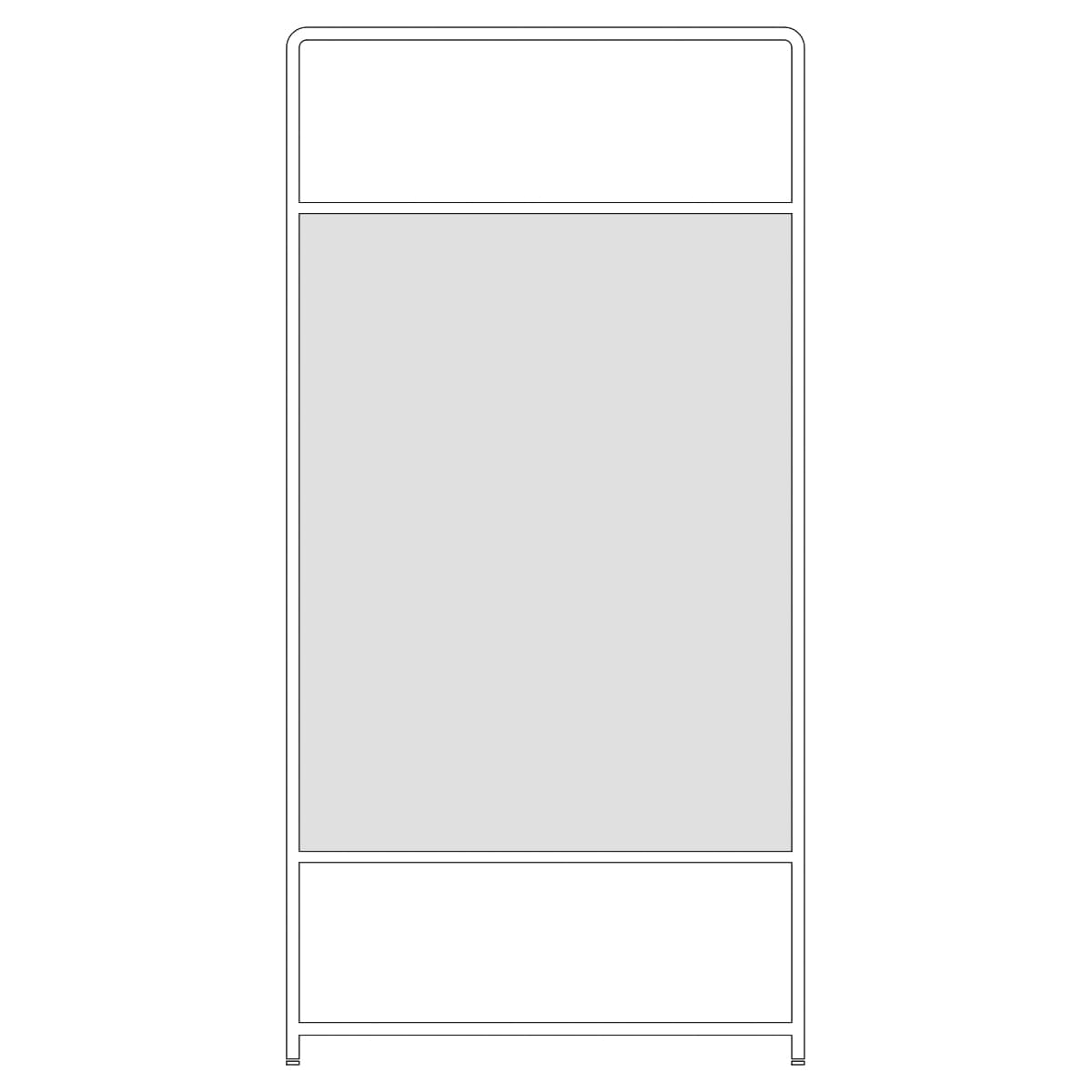ヌードパネル 透明カーテン付 PT20-P1890（W900×H1800）-画像1