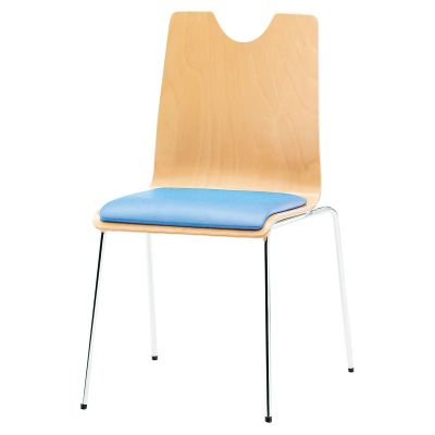 4114mizuページ ウチダ ミーティングチェア MP-111B 【ビニールレザー張り】【背