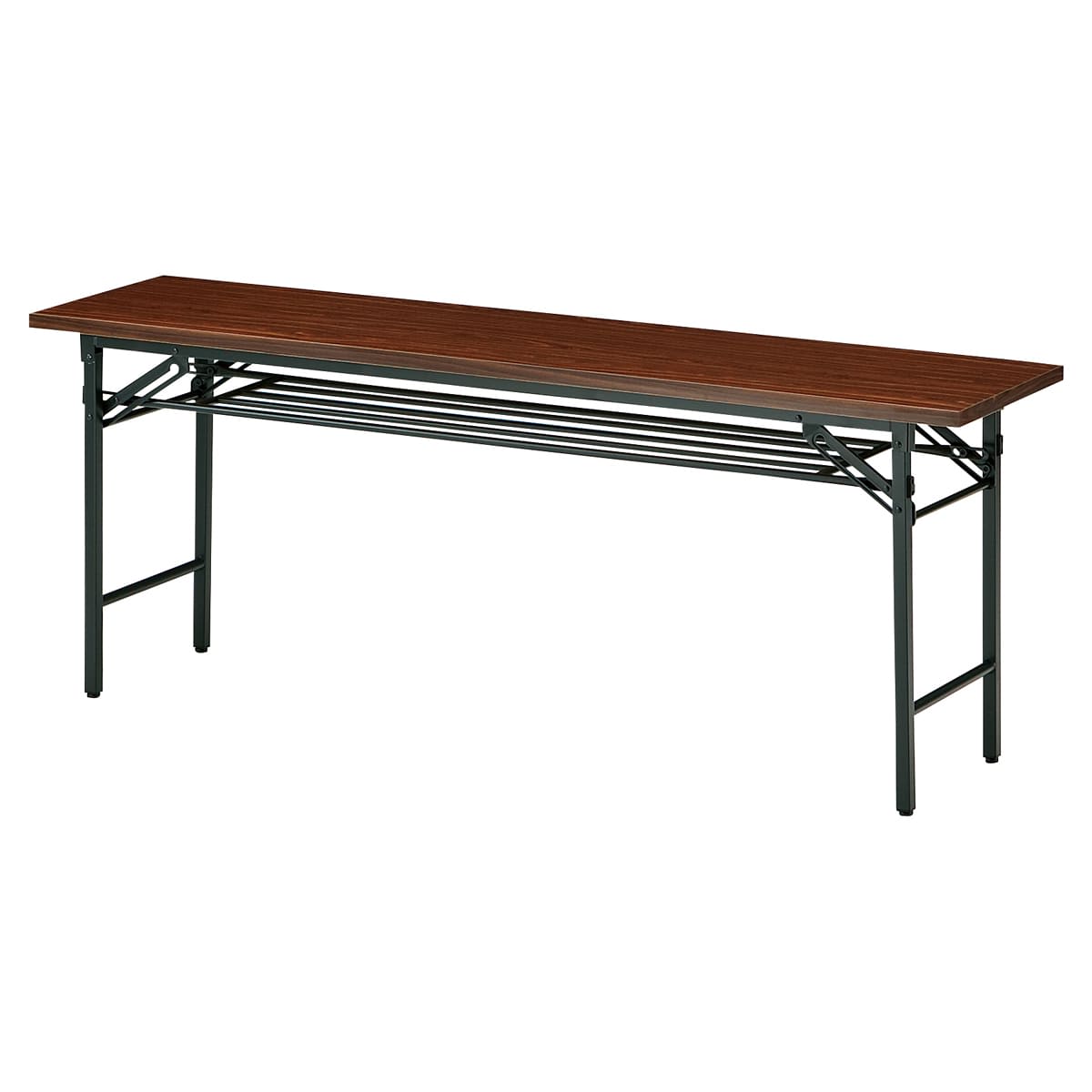 Tテーブル 共貼りエッジ 棚付 パネル無-画像1