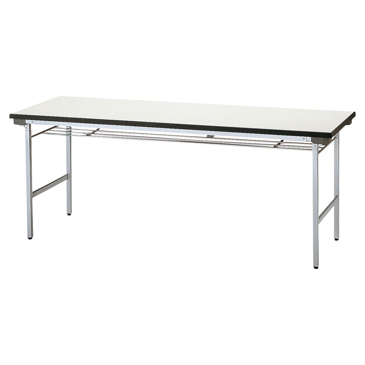 TFAテーブル（ウレタン一体成型天板） アルミ脚 棚付-画像1