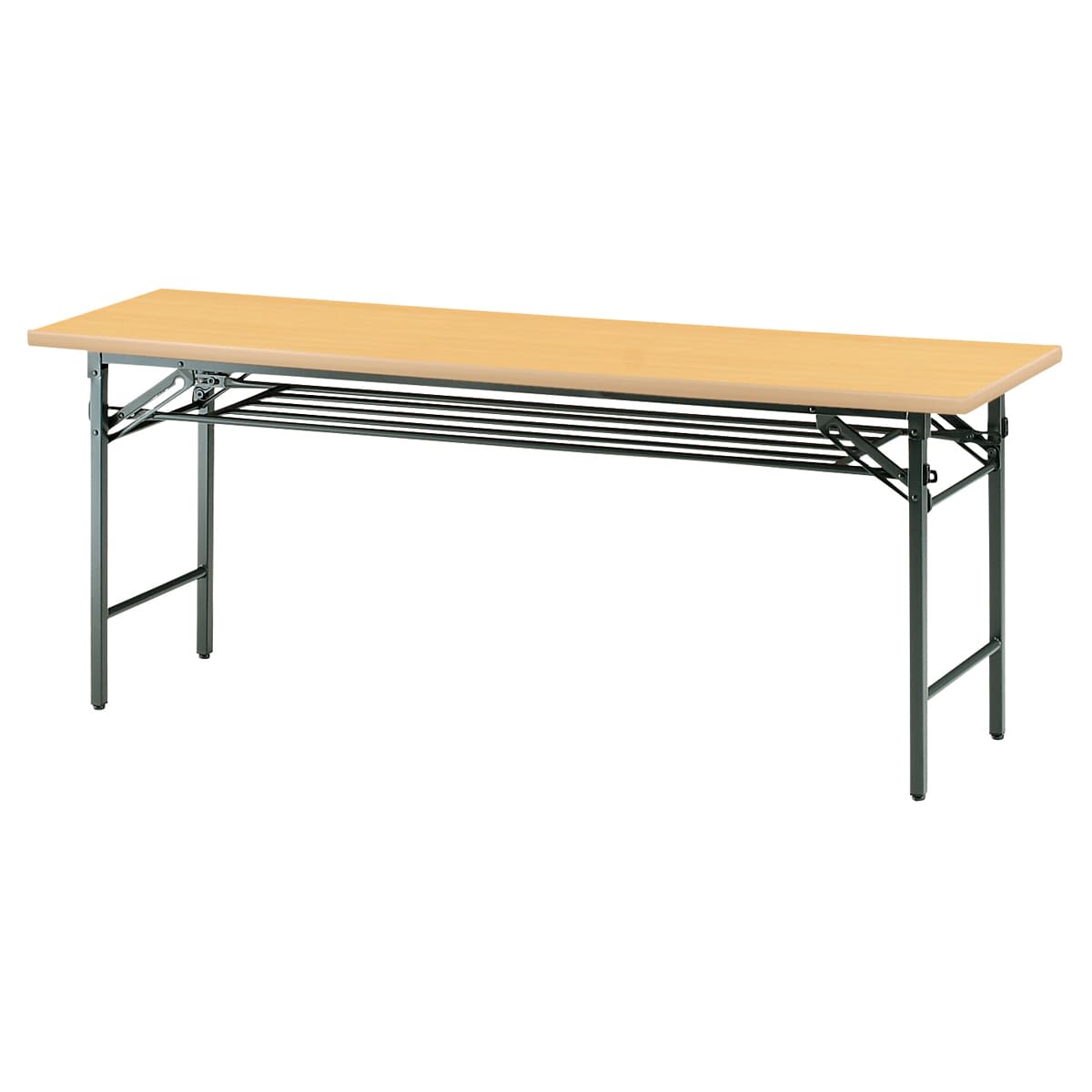 TSテーブル ソフトエッジ 棚付 パネル無-画像1