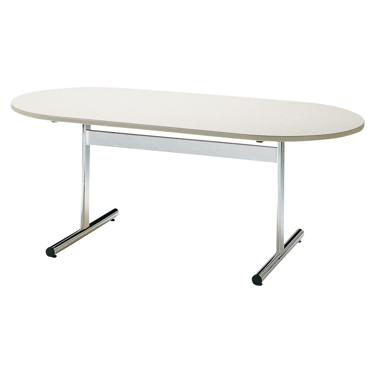 TT-RSテーブル メッキ脚 楕円型-画像1