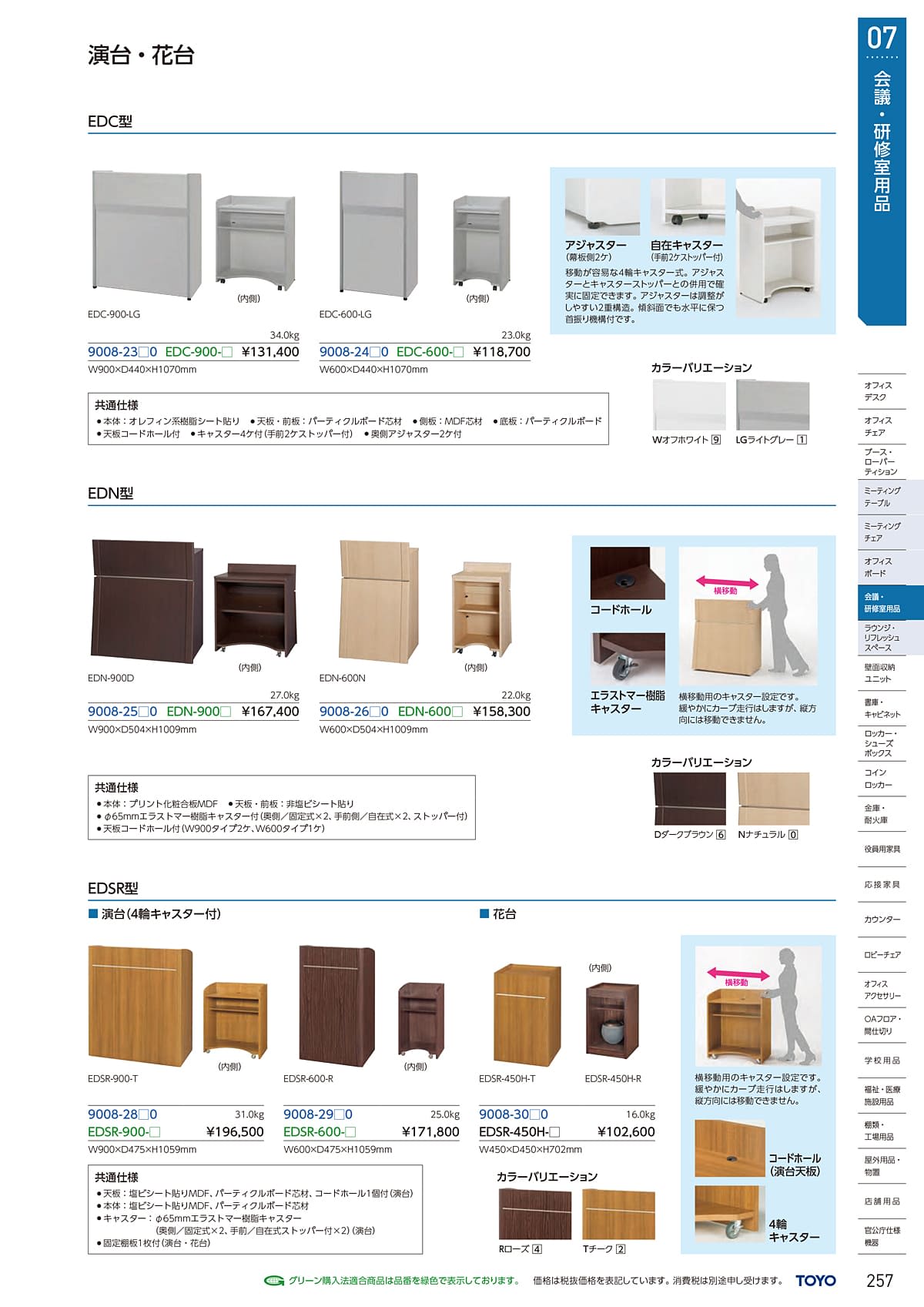 東洋事務器 TOYO カタログ P257
