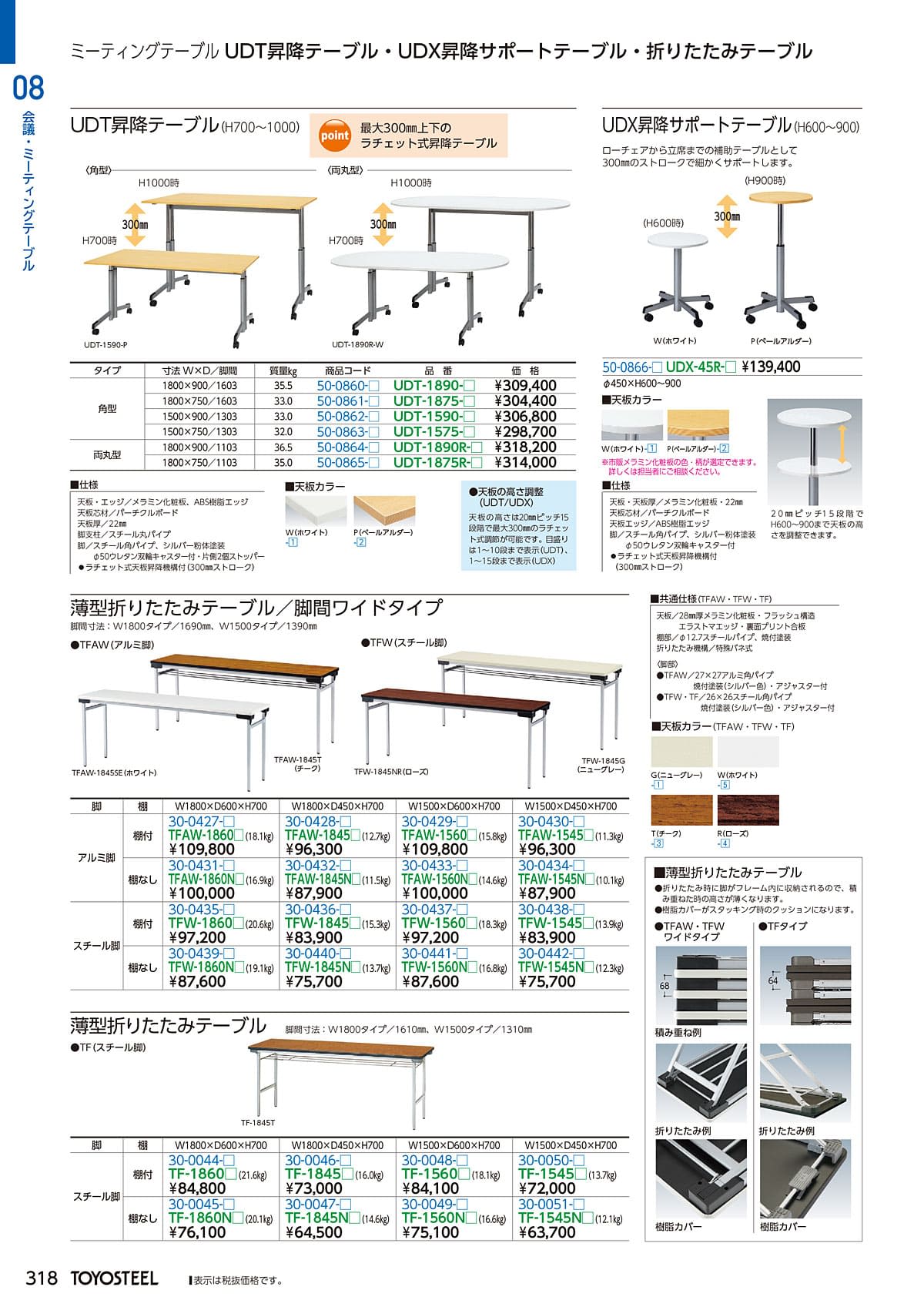 トヨスチール TOYOSTEEL カタログ P318