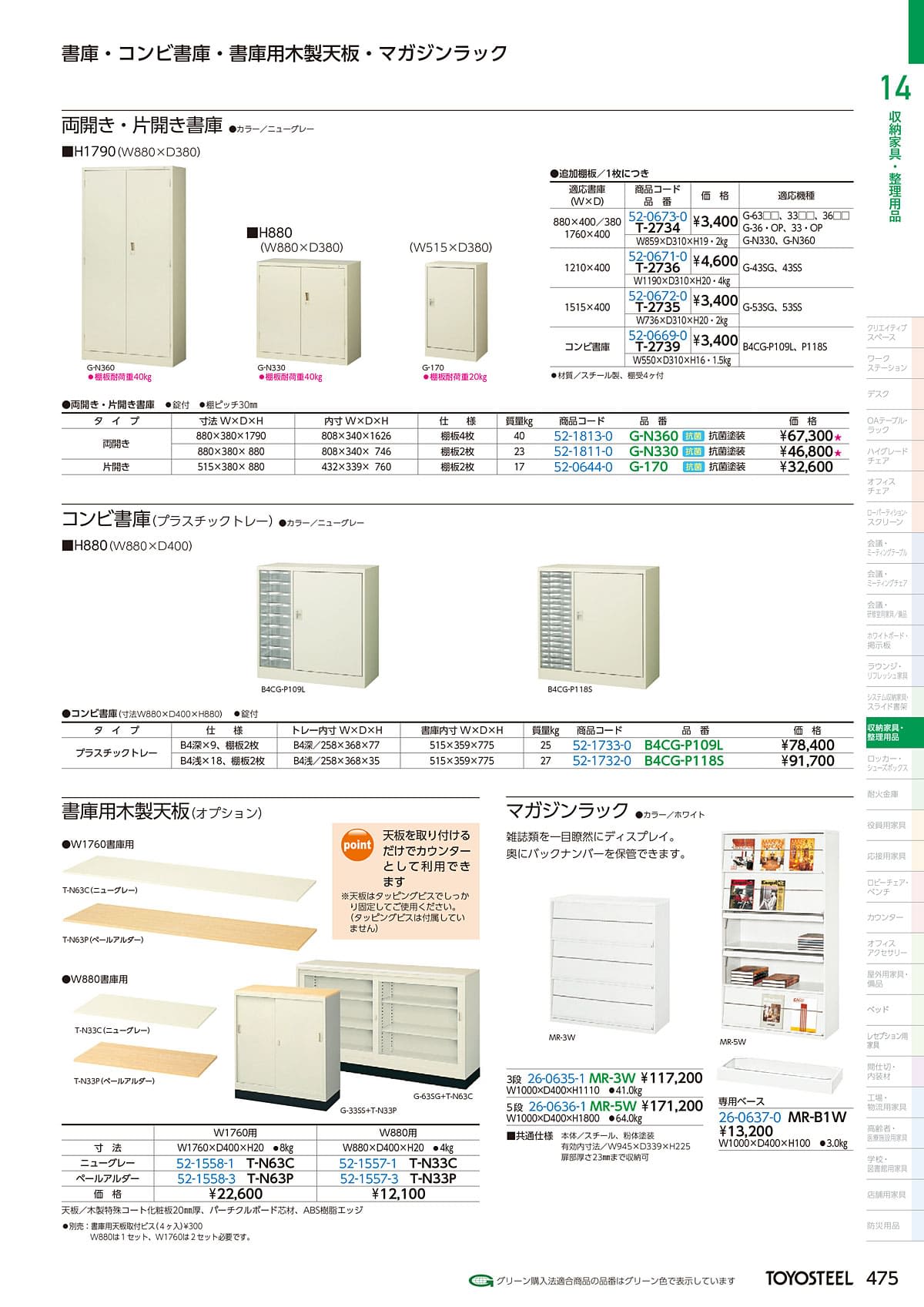 トヨスチール TOYOSTEEL カタログ P475