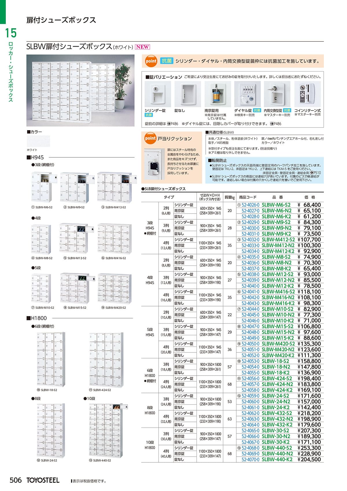 トヨスチール TOYOSTEEL カタログ P506