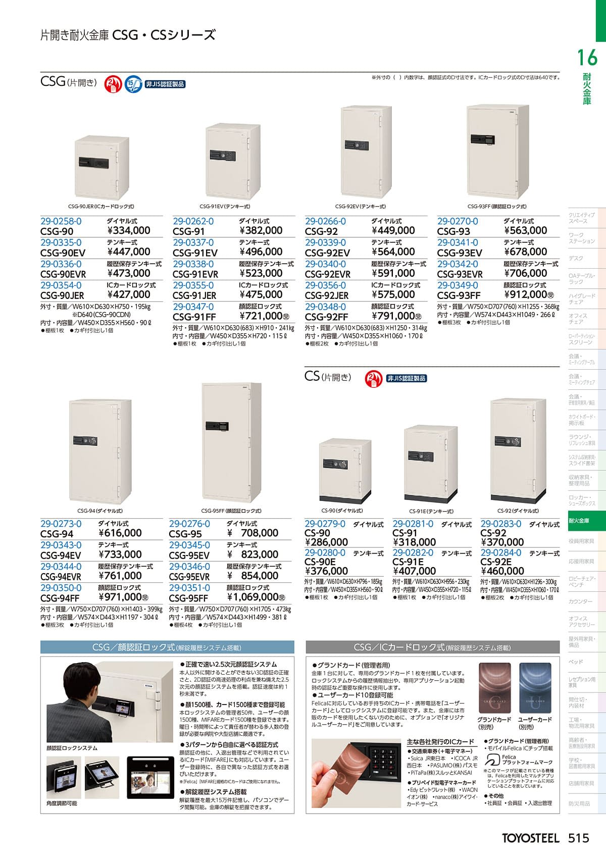 トヨスチール TOYOSTEEL カタログ P515