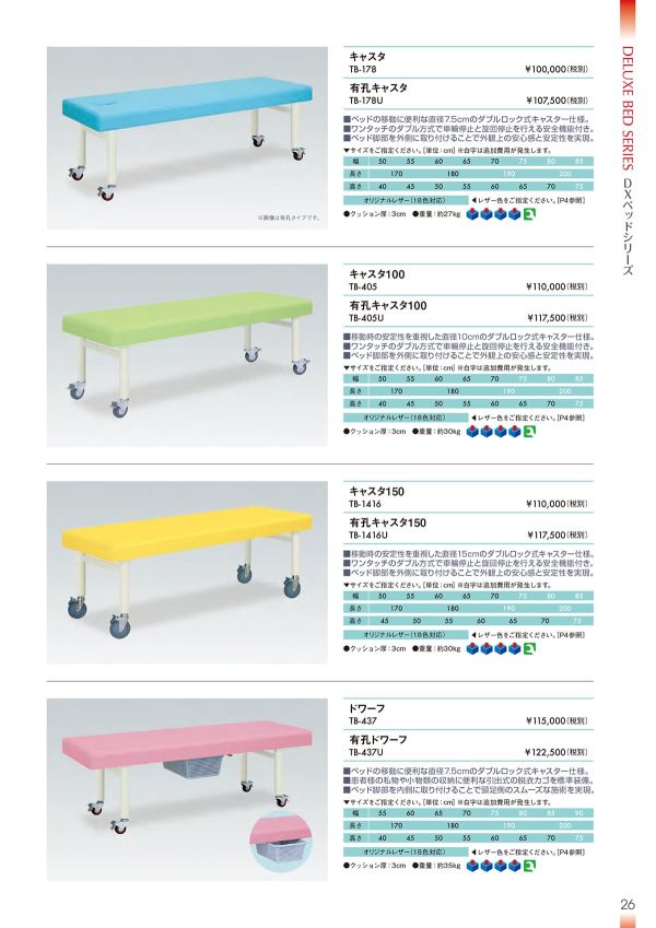 キャスタ150 TB-1416/TB-1416Uのカタログ画像-1