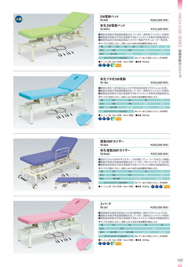 有孔フタ付2M電動 TB-186のカタログ画像-1