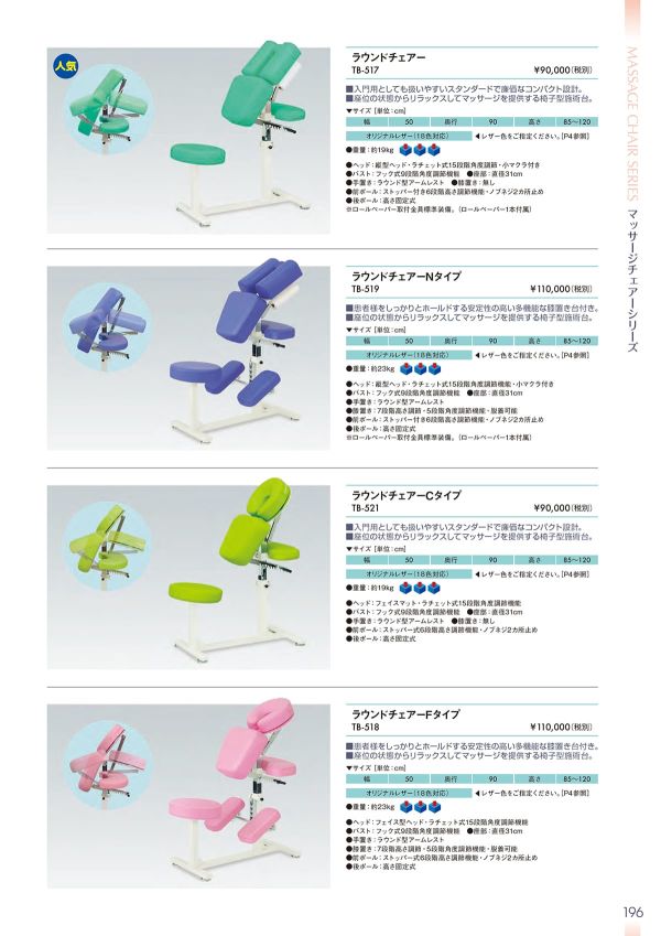 ラウンドチェアーCタイプ TB-521のカタログ画像-1