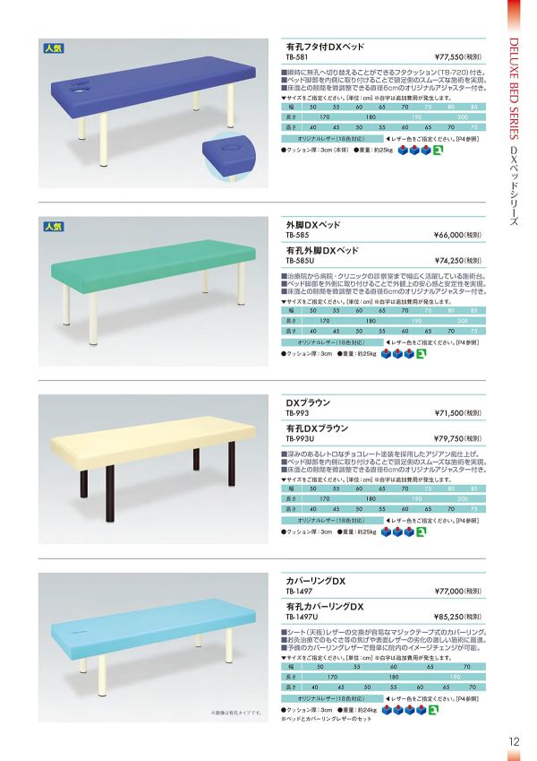 外脚DXベッド TB-585／TB-585Uのカタログ画像-1