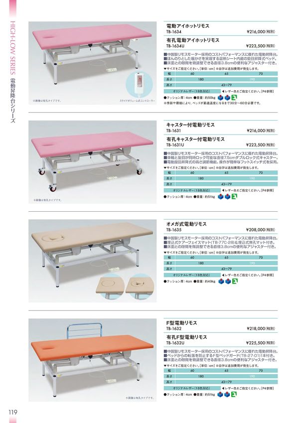 オメガ式電動リモス TB-1635のカタログ画像-1