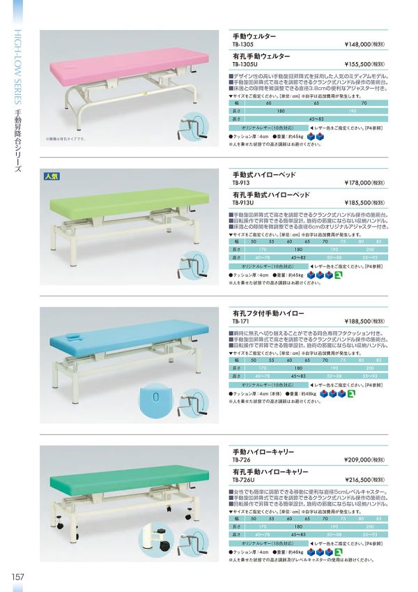 手動ハイローキャリー TB-726／TB-726Uのカタログ画像-1