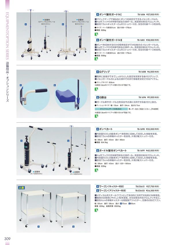 ボンベ架付ガードルⅠ TB-1684のカタログ画像-1