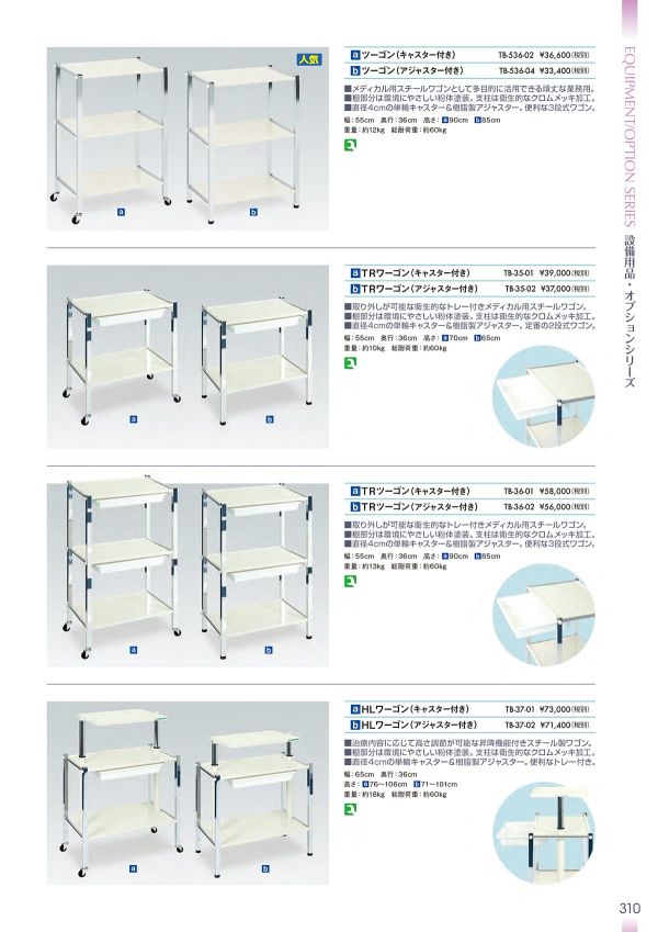 ツーゴン（キャスター付き） TB-536-02のカタログ画像-1