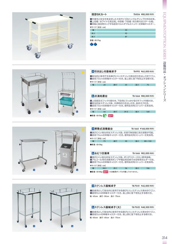 回診SKカート TB-854のカタログ画像-1