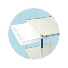 高田ベッド ステンレス器械卓子/TB-70-01 　ワゴン 送料無料】 高田ベッド ステンレス器械卓子/TB-70-01の通販