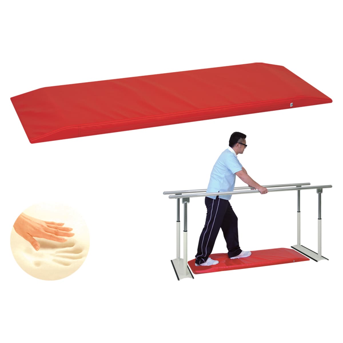 トレーニング機器　 ウォークトレーナー（水田式）　TB-1367 奥行：150　イエロー 高田ベッド製作所 取寄品 JAN 254TB1367A008