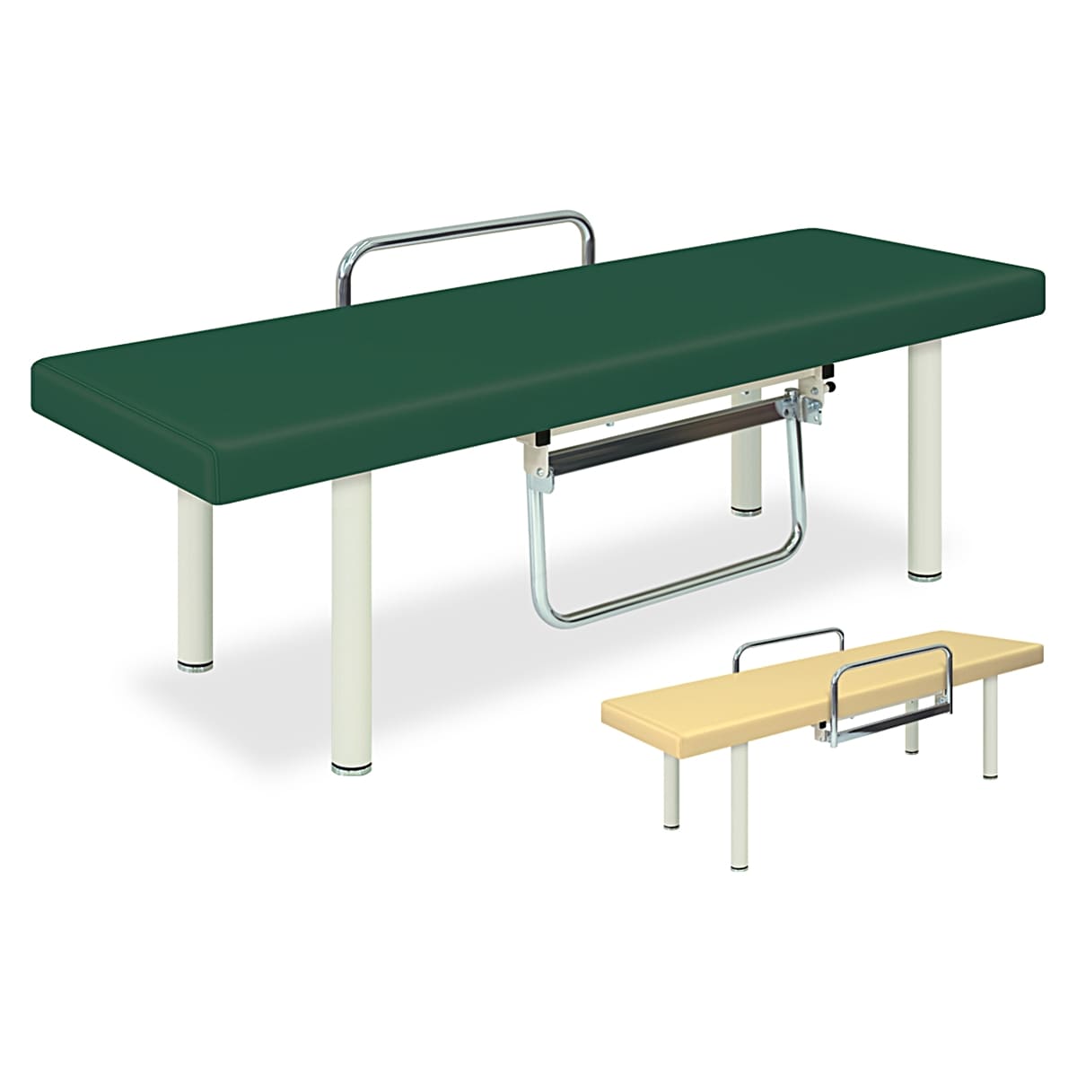 診察台 イエロー Ｗ６００×Ｌ１７００×Ｈ６００ｍｍ 　TB-901 診察台 オレンジ色ベンチ W600×L1800×H600mm 診察台 高田ベッド製作所 診察