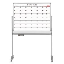 無地34 低位置両面脚付 ホワイトボード Enamel Whiteboard 両面脚付きホーロー板面ホワイトボード 無地 幅1800 高さ905 WHR