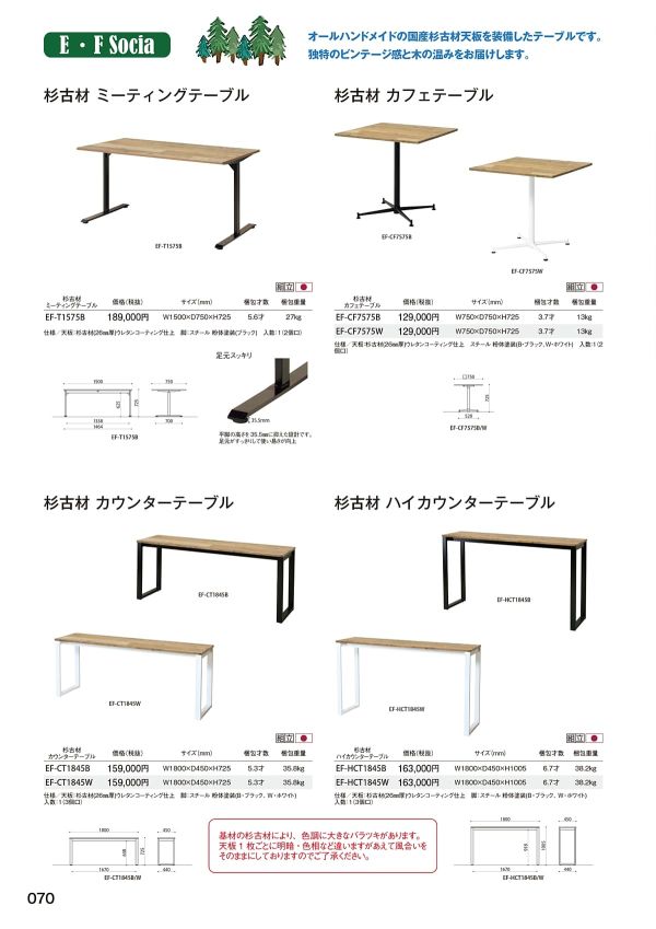 EF-HCT1845 杉古材のカタログ画像-1