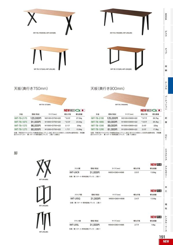 IWT クロス脚のカタログ画像-2