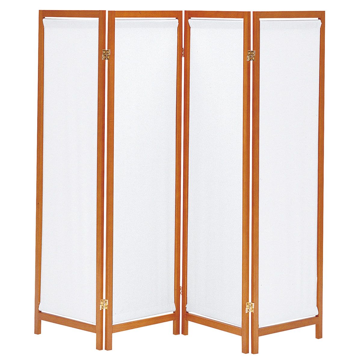 HT-4 木製パーティション(帆布)4連-画像1