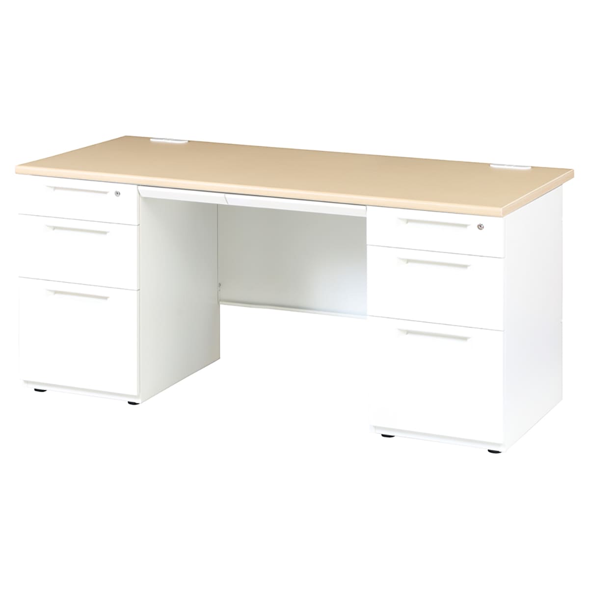 LDCデスク 両袖机(3段+3段)-画像1