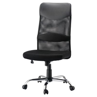 ストライプデザイン オフィスチェア 黒 VST-1M｜Vデザインのオフィスチェア