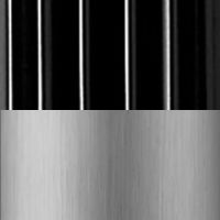 ブラック／ステンレスヘア