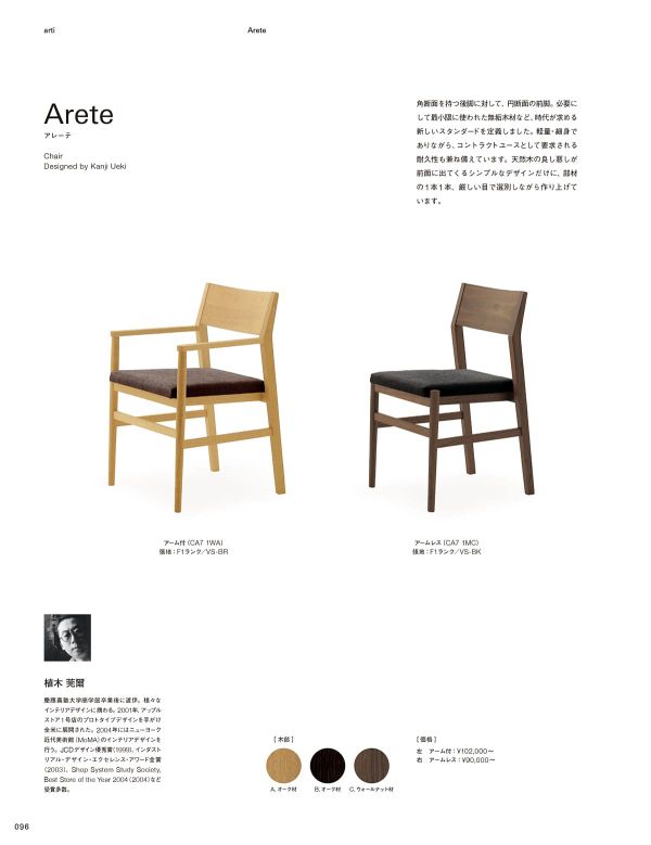 アレーテチェア アームレスのカタログ画像-1