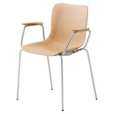 ソヌスチェア 金属脚 アーム付｜アルティのスチール椅子