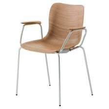 アルティ　ソフチェア（Sofu） ソヌスチェア 金属脚 アーム付｜アルティのスチール椅子