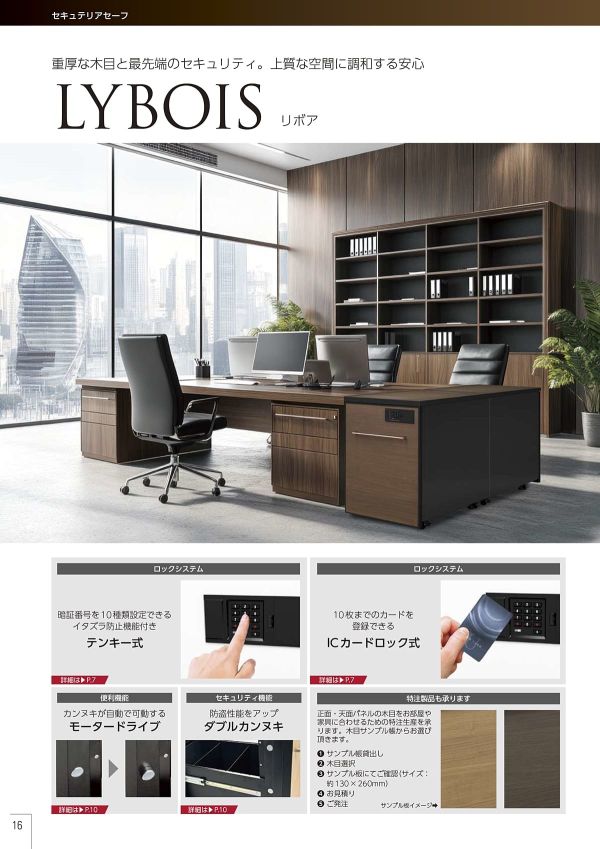 リボア デスクサイド耐火キャビネット 2マルチロック式 DRS-75JER