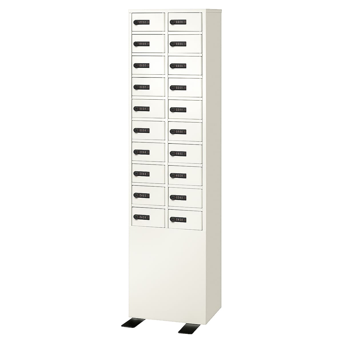 LKロッカー 2列10段 20人用 LK-320-2N-画像1