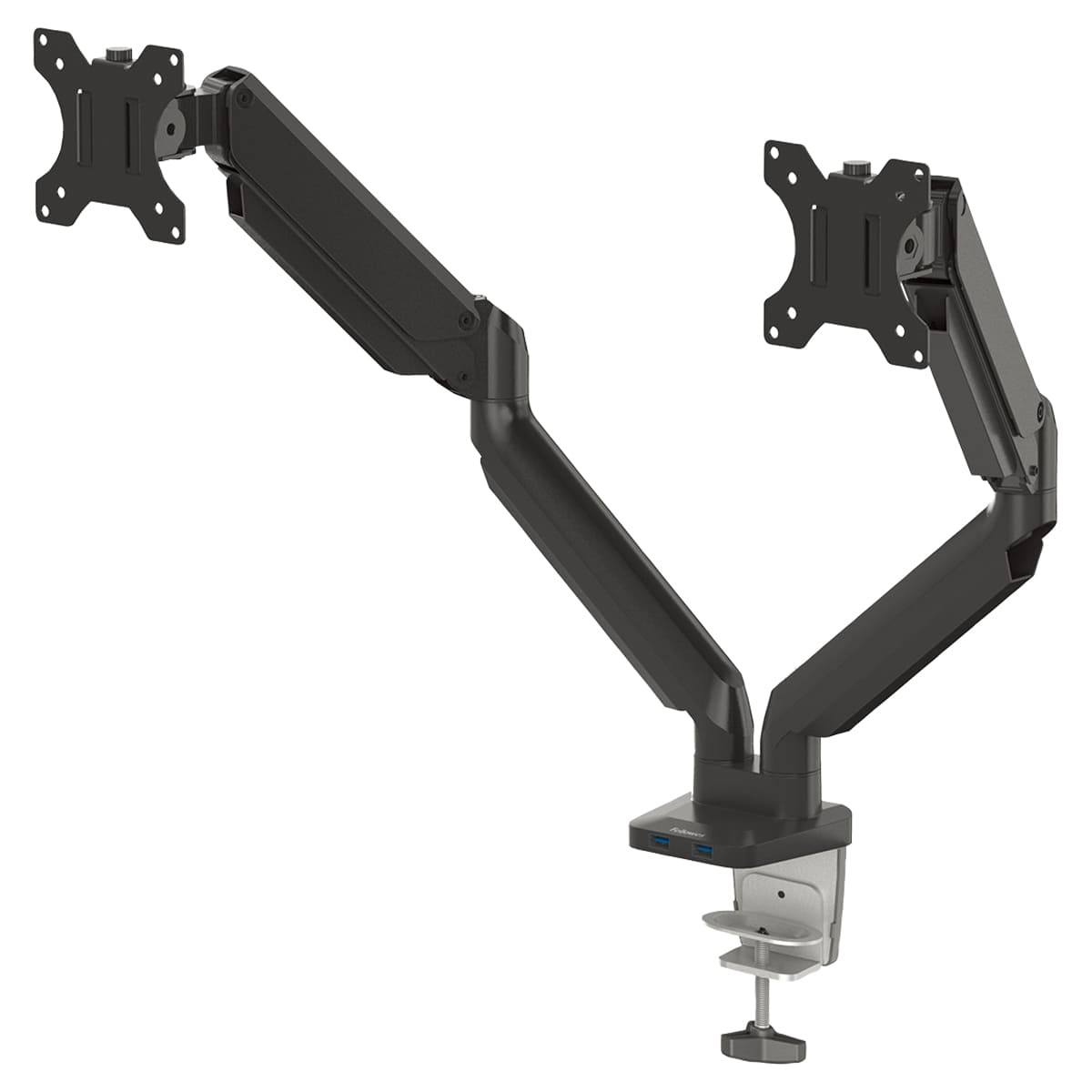 プラチナムシリーズ FSデュアルモニターアーム ブラック 8042501FS-画像1