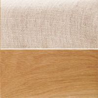 ベージュ／ホワイトオーク