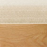 ベージュ／ホワイトオーク