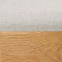 ベージュ／ホワイトオーク