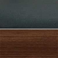 ブラック（合成レザー）／ウォールナットブラウン