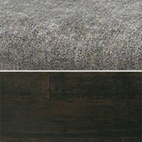 グレー（布）／ウッディブラック