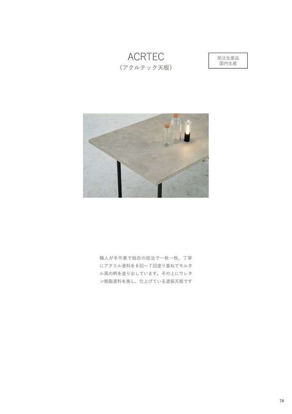 SATTシリーズ アクルテック塗装天板 モルタル調のカタログ画像-5